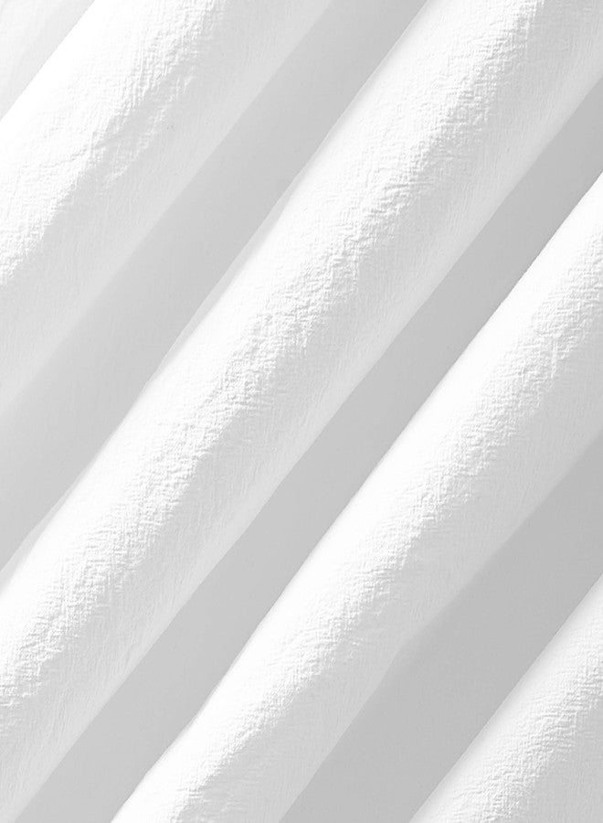 Archaeo Washed Cotton Twist Tab Curtain, 52" x 84", White - Image 3